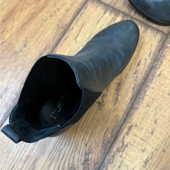 Navy blue faux leather bootie. Size women’s 10 US (40EU) - Picture 3 of 4